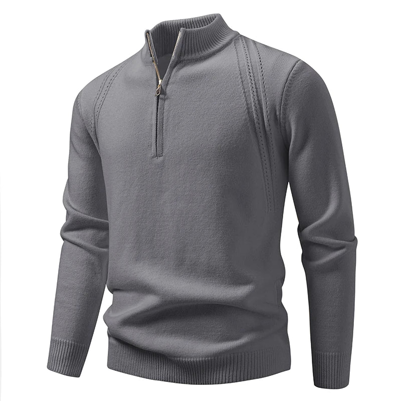 Men's Loose Fit Half-Zip Sweater