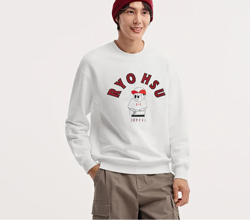 Men's Winter Embroidered Hoodie - Couple Matching Streetwear with Illustration Art Patterns