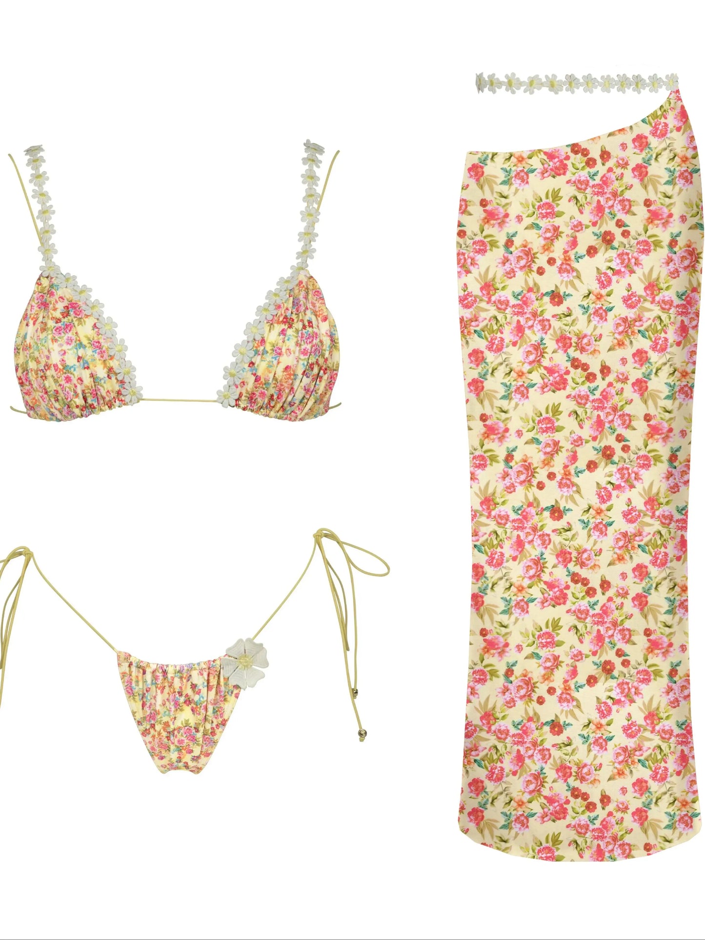 Women's Halter V-Neck Bikini Set - Two Piece Swimwear