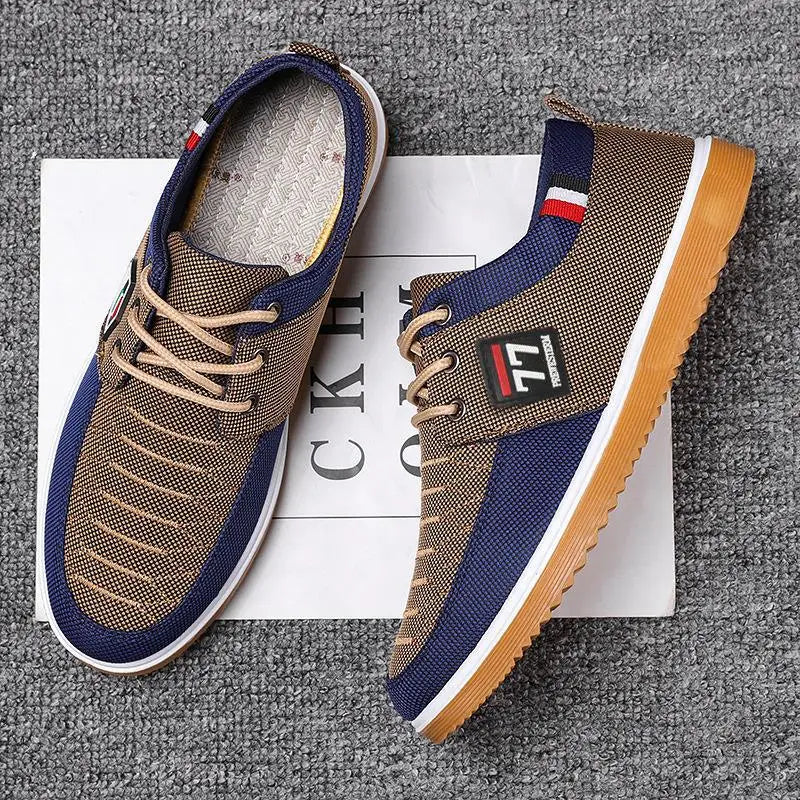 Men's Summer Casual Sports Shoes Lace Up Sneakers Breathable Soft Trainers