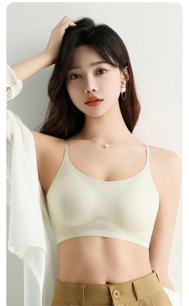 Women's Seamless Wireless Bralette 2-Pack - Ultra-Thin Ice Silk Breathable Vest