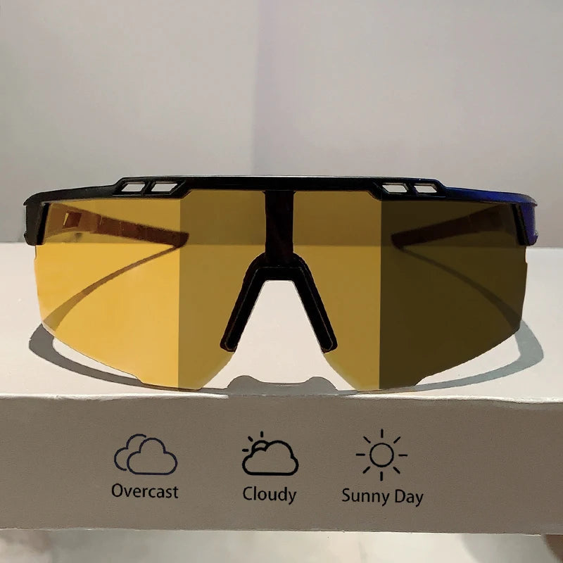 Men's Photochromic Sports Oversized Outdoor Goggle Sunglasses