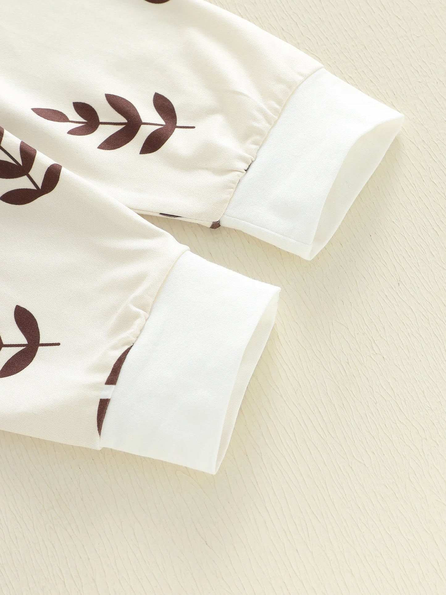 Baby Boys Autumn Winter Clothes Set - Letter Print Long Sleeve Romper, Football Leaf Pants & Hat