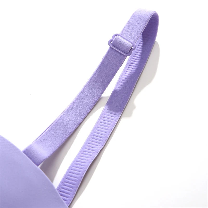Women's Seamless Bra Wireless Adjustable Push Up Brassiere Comfort Soft Underwear Lingerie