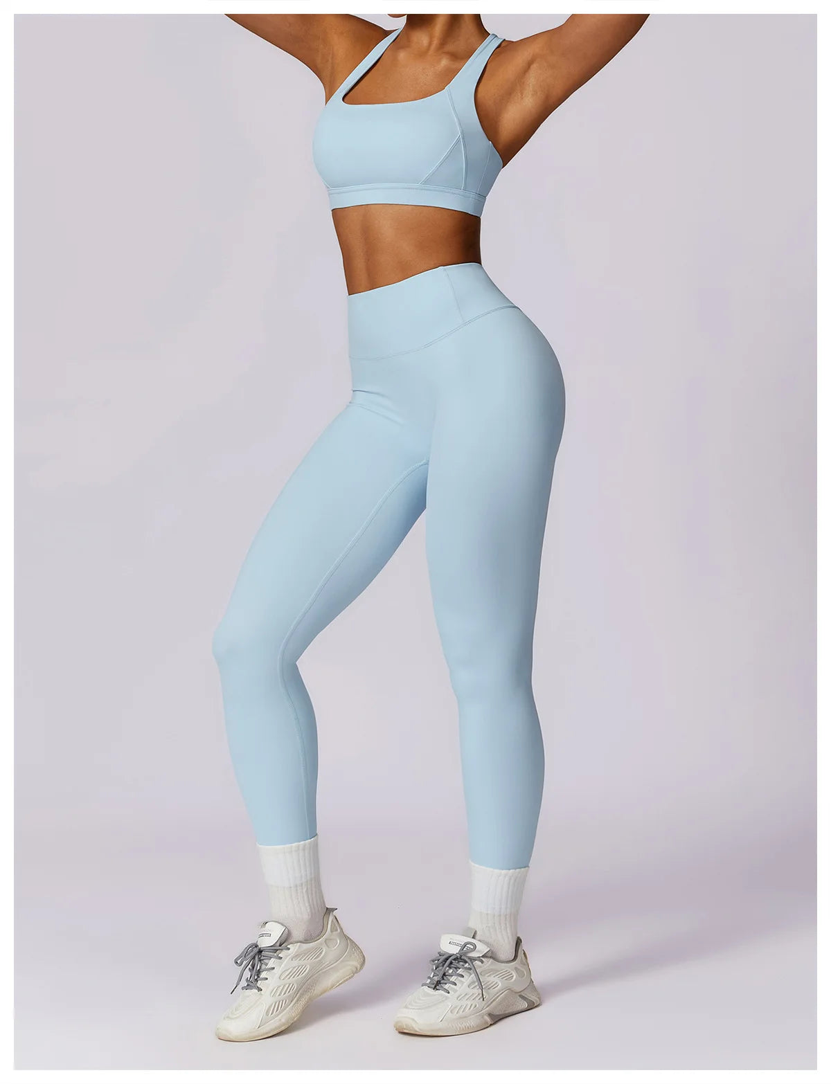 Women's 2Pcs Sports Fitness Tracksuit Workout Sportswear Quick-Drying Yoga Gym Yoga Set