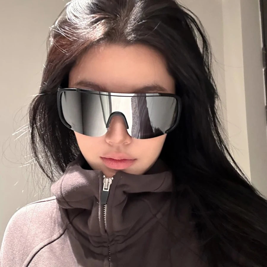 Sport Sunglasses - Retro Large Frame Windproof Cycling Goggles