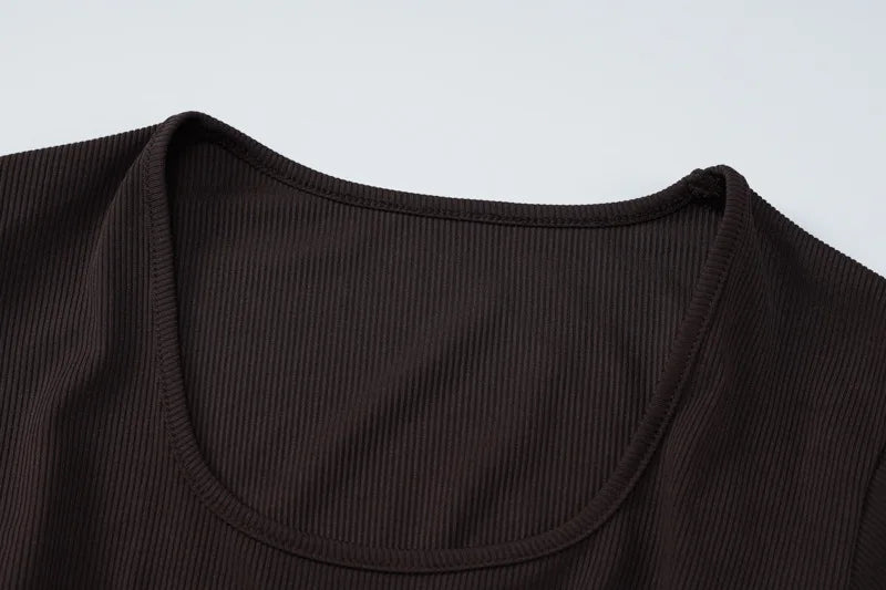 Women's Loose U Neck Ribbed Knit Long Back Bandage Lace Up Fall Flare Sleeve Maxi Dress