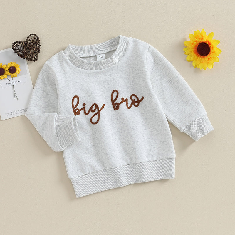 Toddler Baby Boys Sweatshirt Romper - Long Sleeve Letter Print Pullover Jumpsuit (0-4Y)