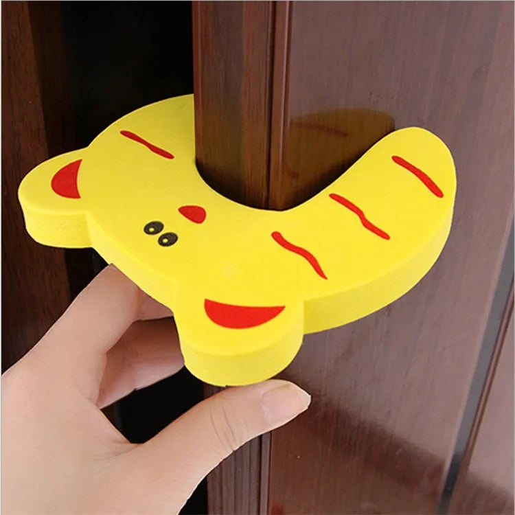 5-Piece Baby Door Safety Protector Set - Anti-Pinch Hand Door Stopper Child Lock Finger Guards