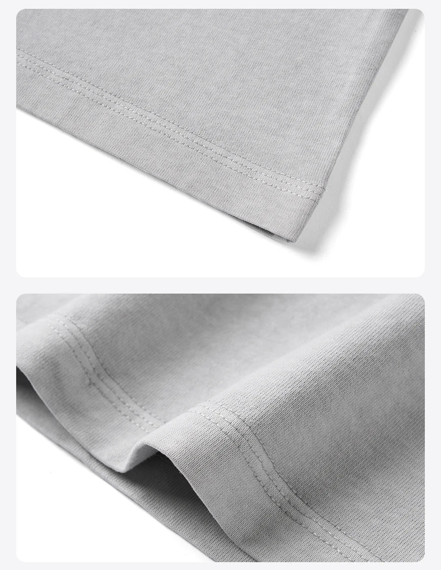 Men's Oversized Vintage Washed Cotton T-Shirt - Breathable Plus Size