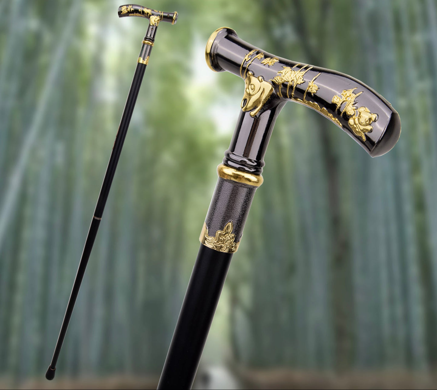 Elegant Compass Walking Cane - Decorative Gentleman's Walking Stick 93cm