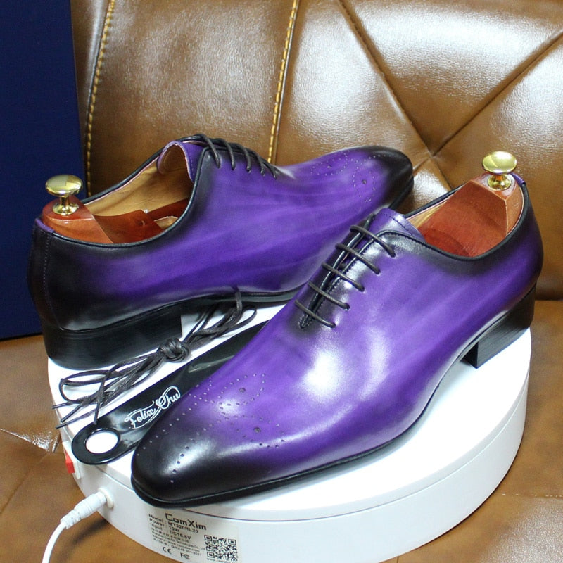 Men's Oxford Leather Shoes Size 6-13