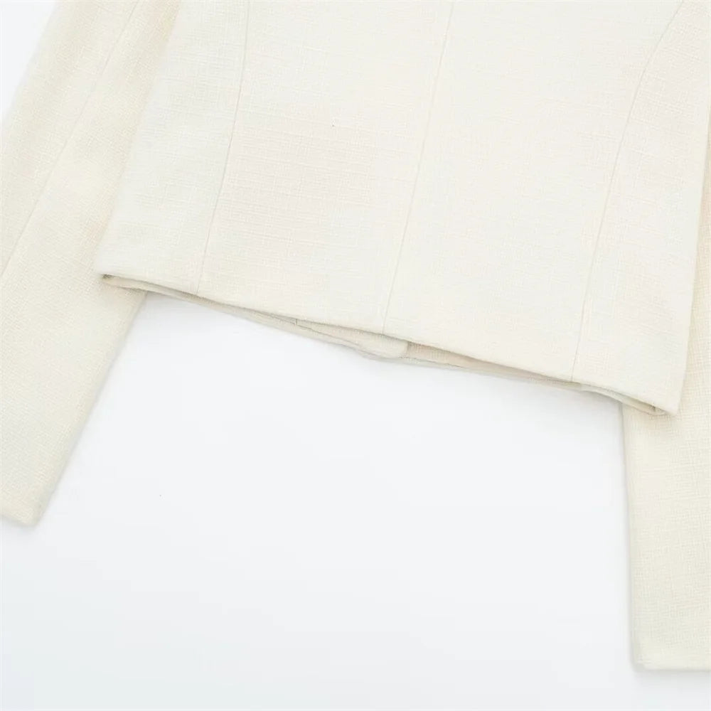 Women's Casual Temperament Flip Short Jacket