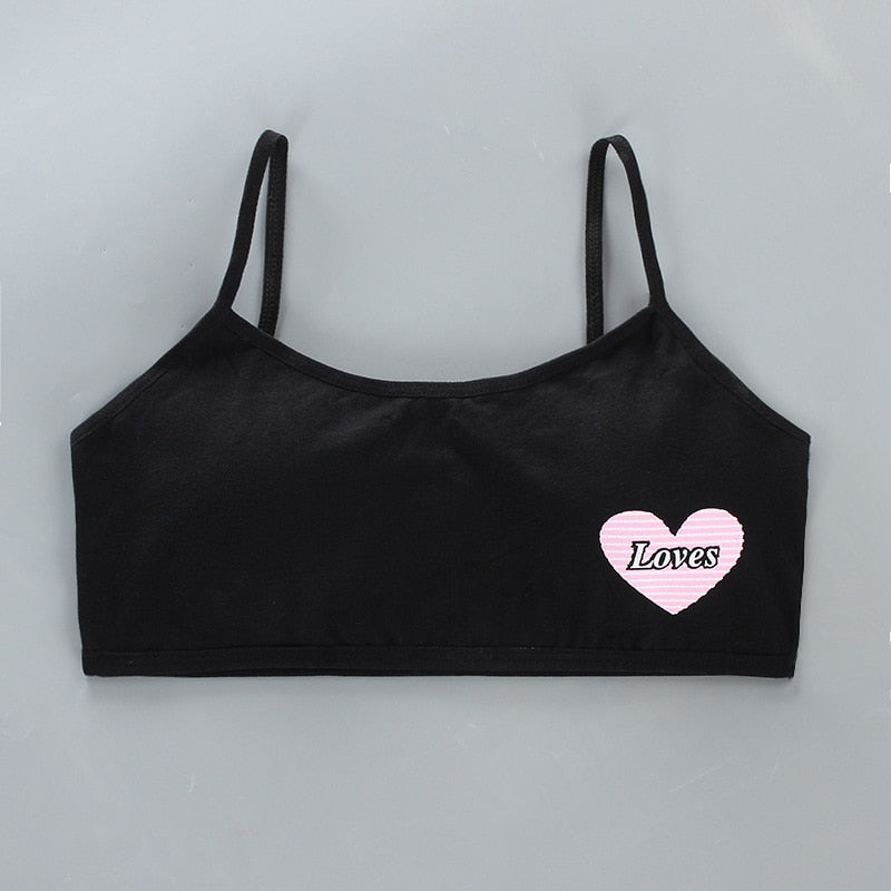 Girl's Cotton Vest Push up Bra 8-16 Years