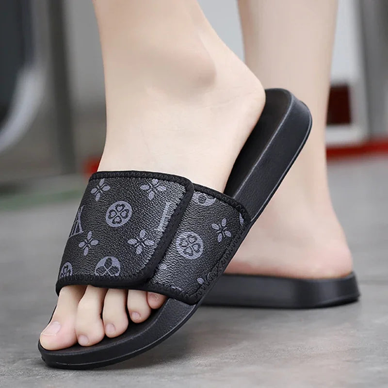 Men's Summer Slippers Sport Slides Quick Dry Beach Sandals Flip Flops