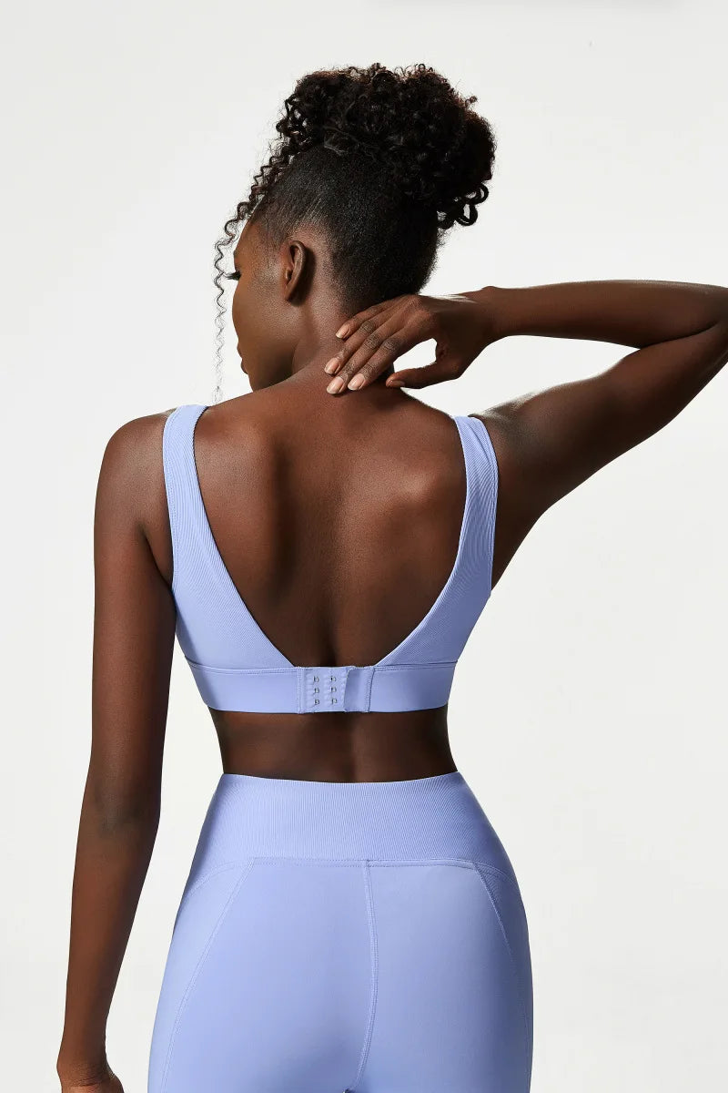 Women's 2 Pieces Fitness Yoga Set - Stretchy Sports Gym Sports Bra and High Waist Workout Leggings