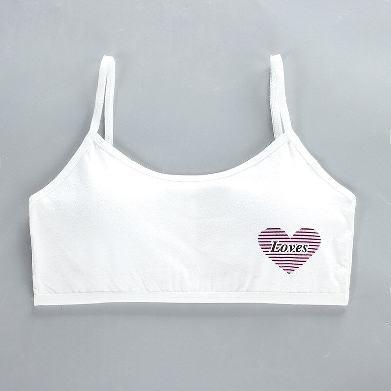 Girl's Cotton Vest Push up Bra 8-16 Years