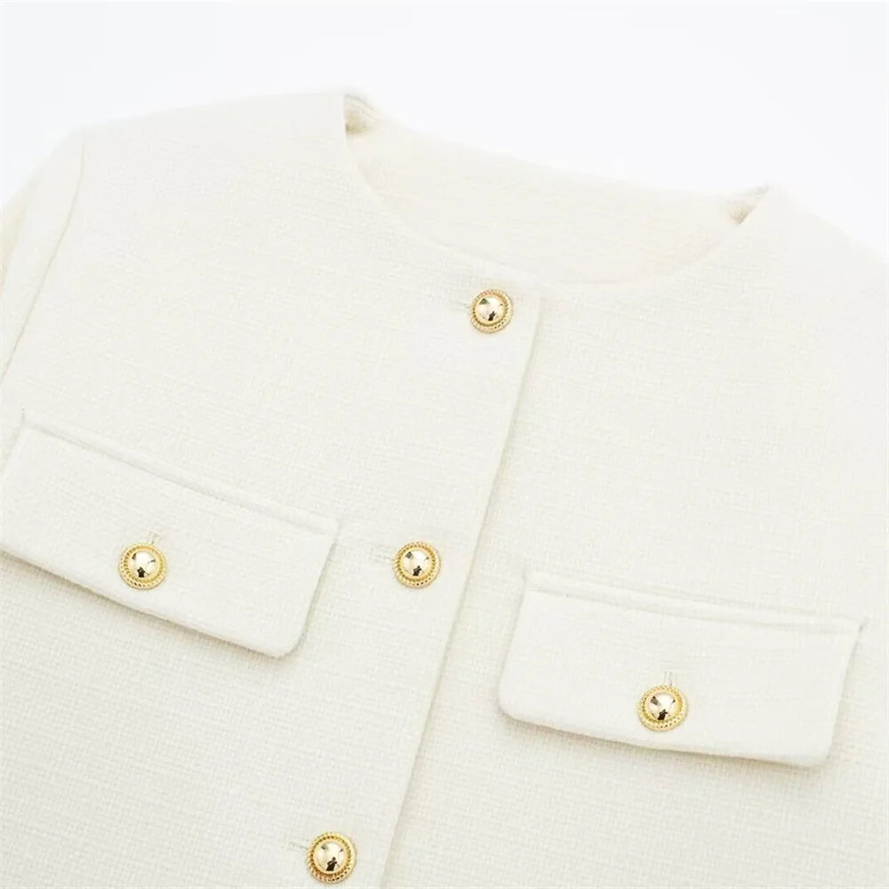 Women's Casual Temperament Flip Short Jacket