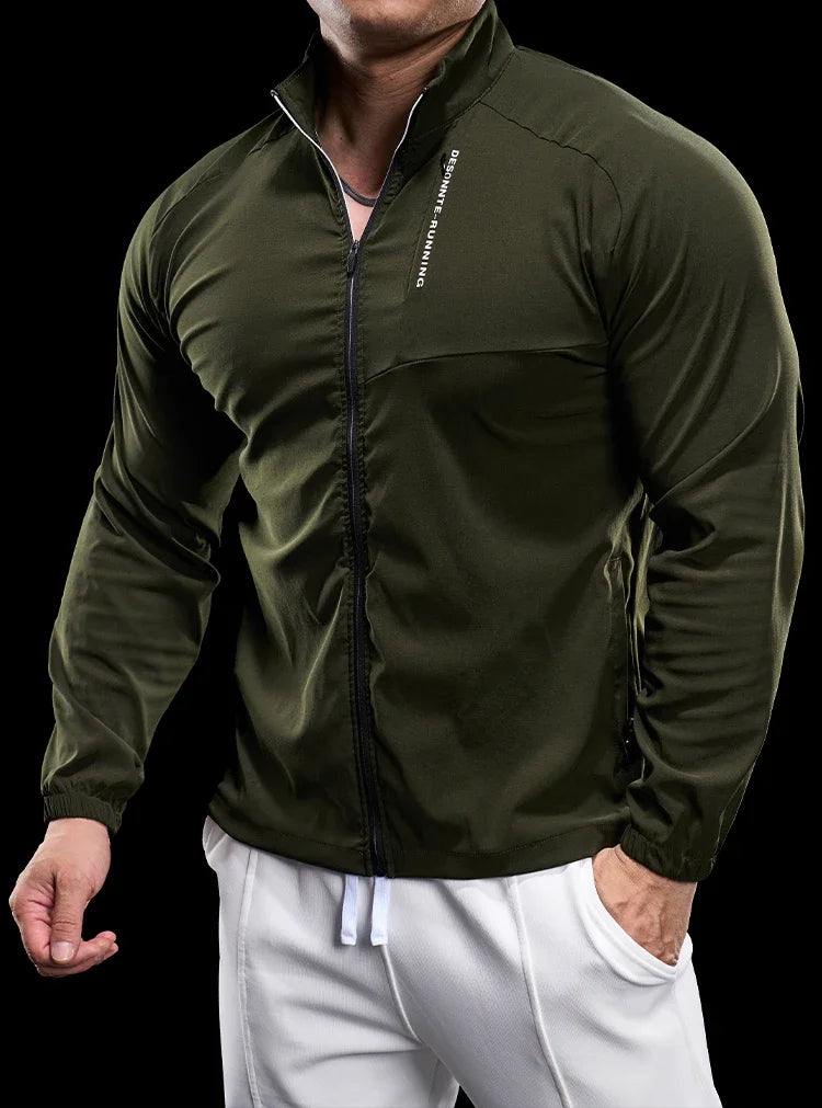 Men's Thicker Pullover Zipper Pullover Run Outdoor Turtleneck Sweatshirt