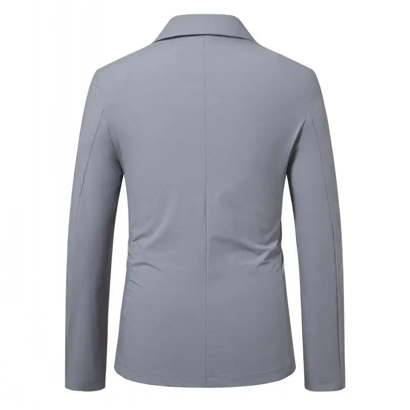 Men's Summer Thin Smart Casual Lightweight Turn Down Collar Blazer Jacket
