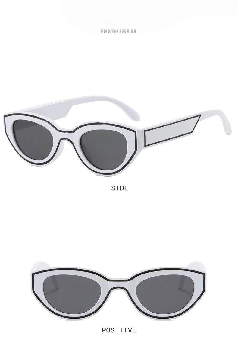 Unisex Rectangle Oval Vintage Square Sunglasses Shades Eyewear Anti-glare UV400