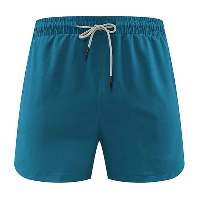 Men's Single Deck Beach Sweat Shorts with Zipped Back Pocket Running Training Marathon Athletic Breathable Shorts