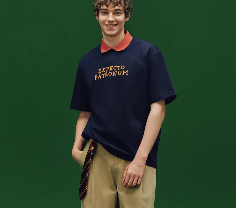 Harry Potter Short Sleeve T-Shirt - Men's Printed Cotton Summer Tee