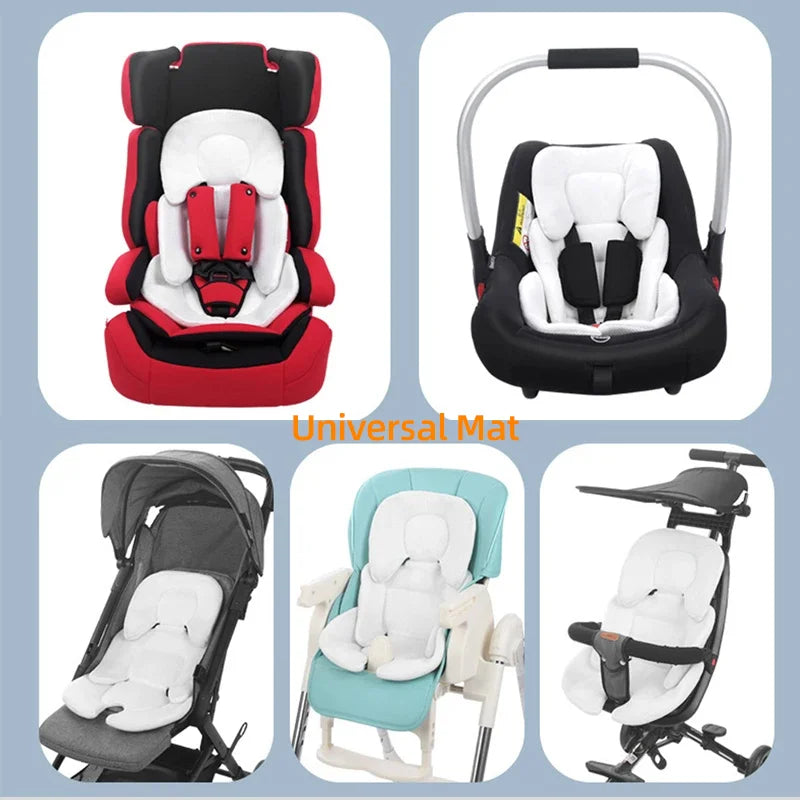 Universal Baby Stroller Seat Cushion - Double Sided Pad for Pram & Highchair