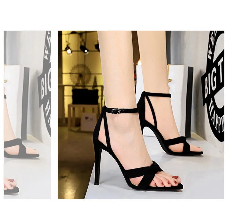 Women's Summer Stilettos Suede High Heels