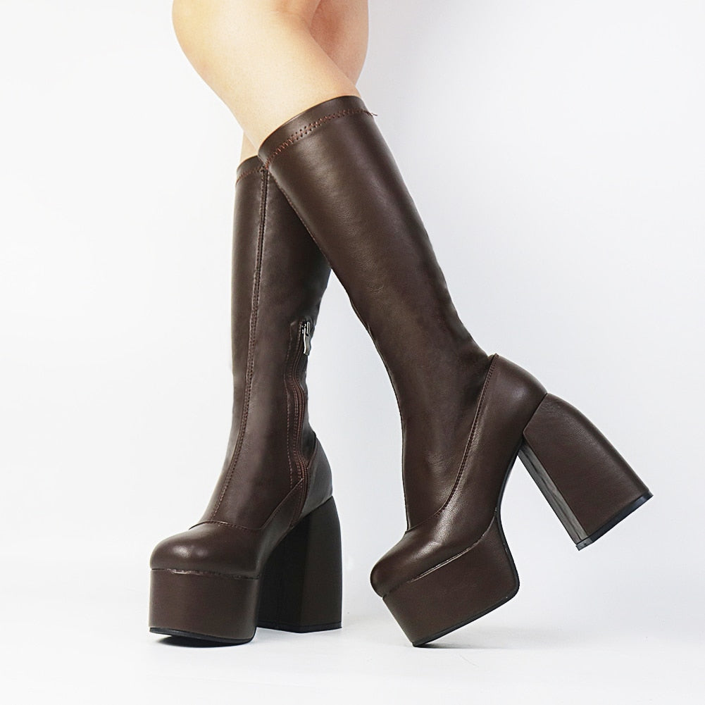 Women's Platform Thigh High Boots