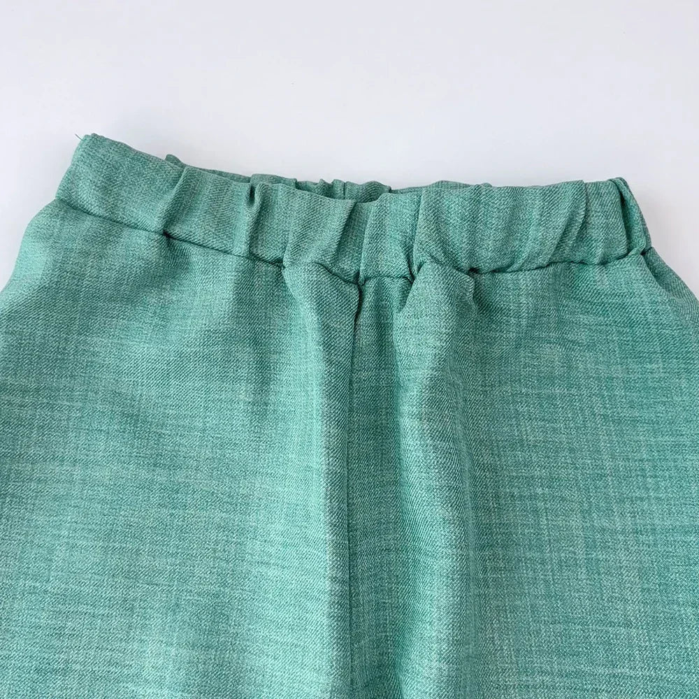 Girl's 3-7 Years Old Pleated Camisole and Wide Leg Pants Outfit