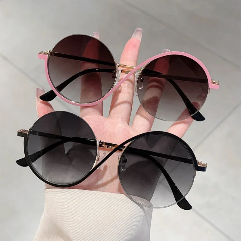 Women's Round Gradient Chic Sunglasses