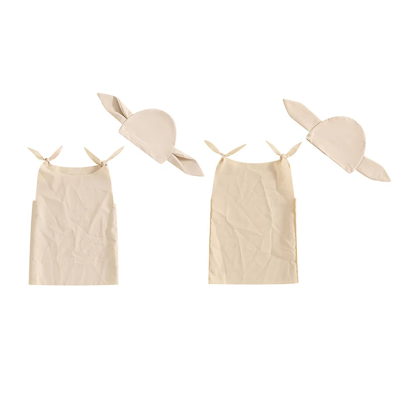 Baby Halloween Outfit Set - 2 Piece Sleeveless Dress with Hat
