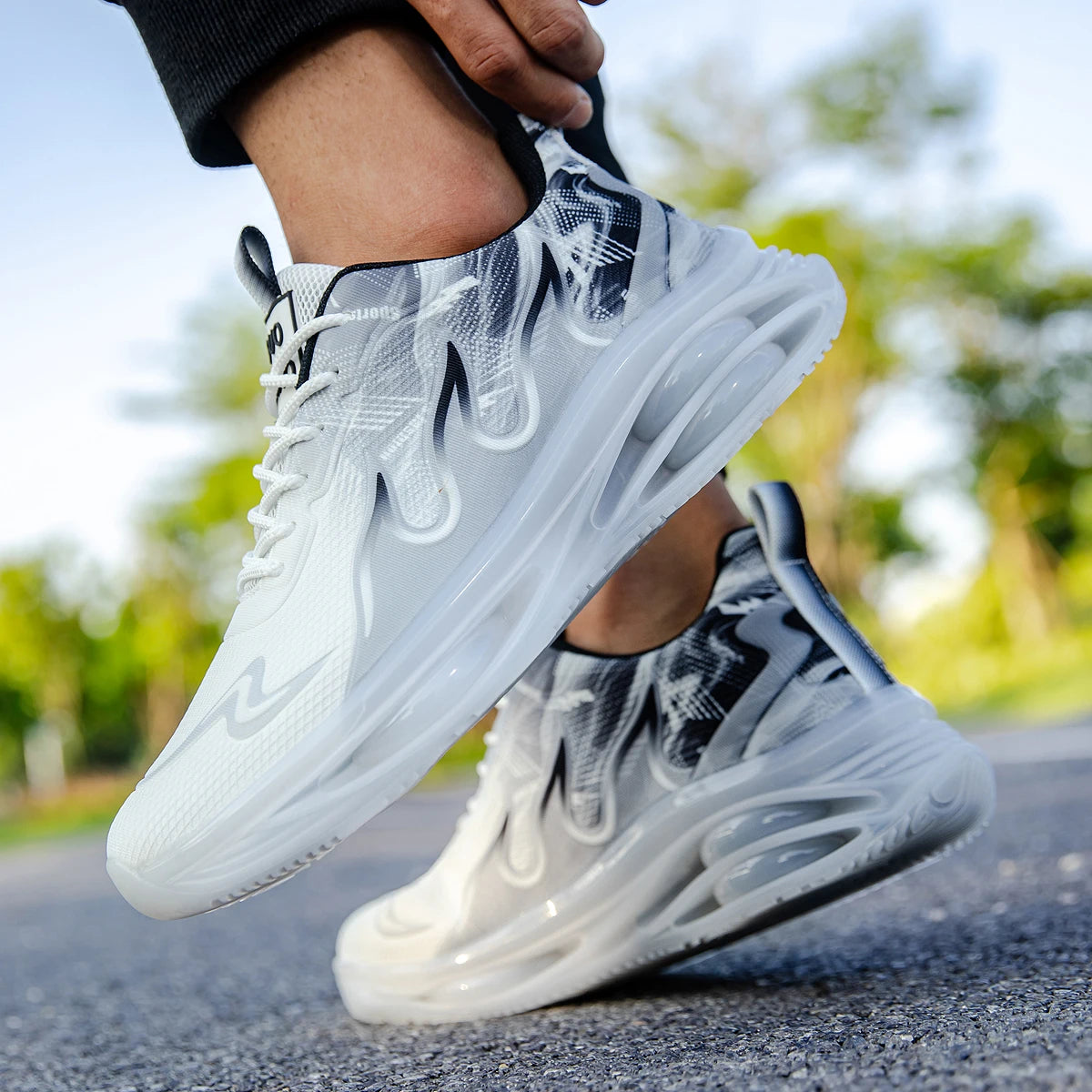 Men's Summer Breathable Sports Light Running Tennis Casual Sneakers Platform Trainers Shoes