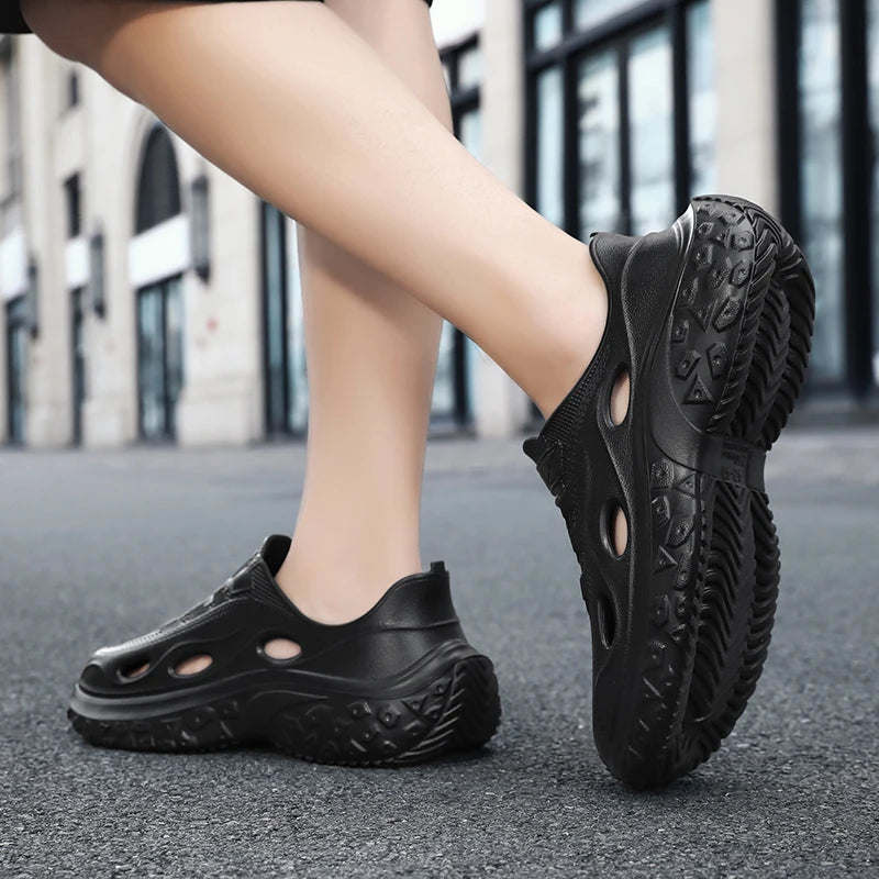 Men's Summer Sandals Platform Outdoor Quick Dry Beach Wading Water Non-Slip Clogs