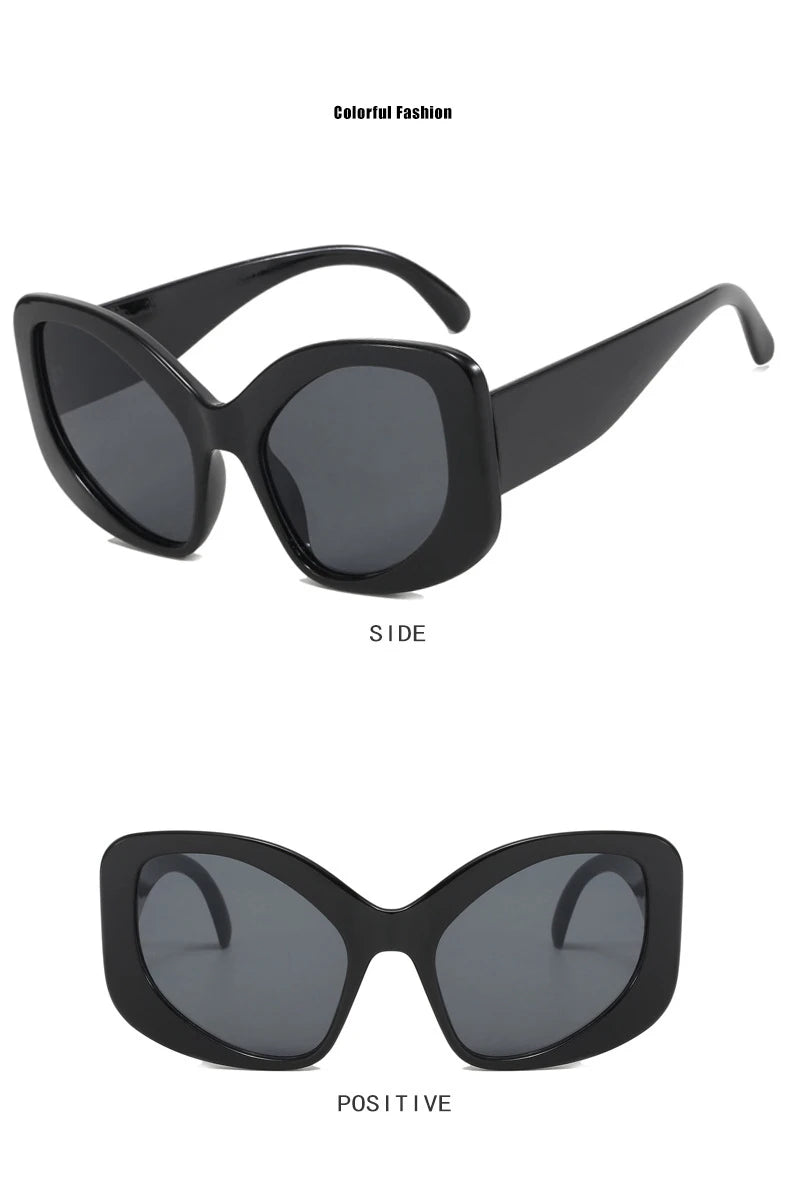 Women's Oversized Irregular Rim Sunglasses