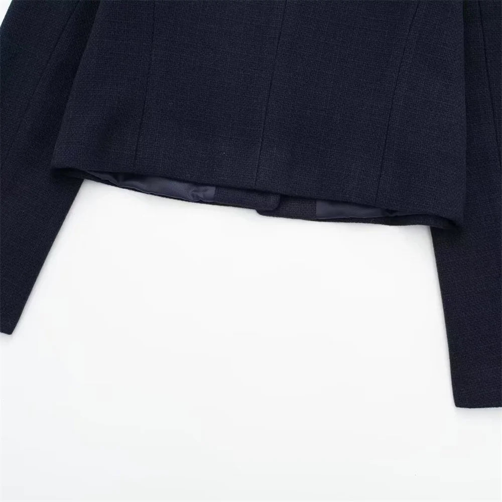 Women's Casual Temperament Flip Short Jacket