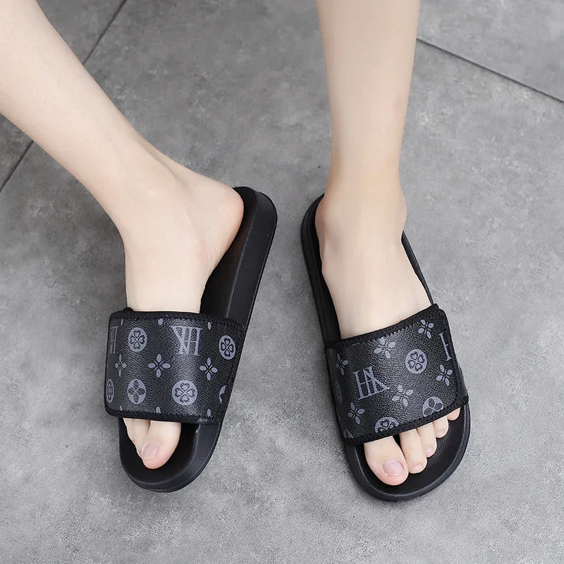 Men's Summer Slippers Sport Slides Quick Dry Beach Sandals Flip Flops