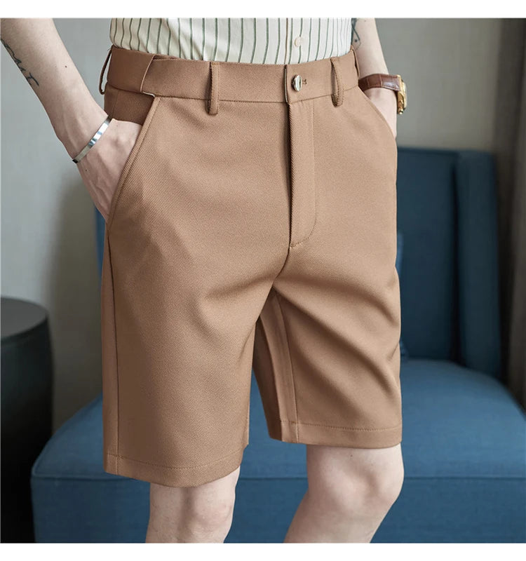 Men's Summer Thin Style Slim Fit Elastic Waist Shorts
