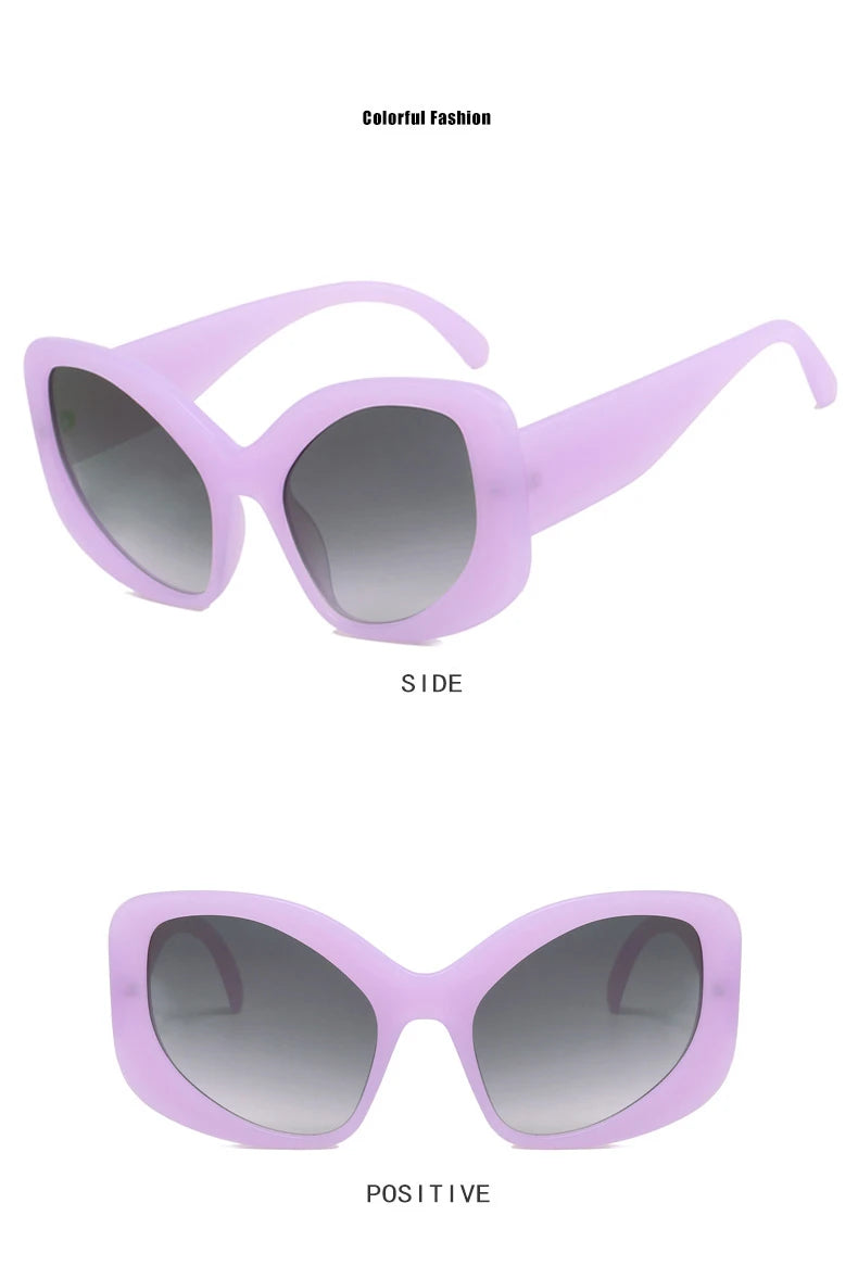 Women's Oversized Irregular Rim Sunglasses