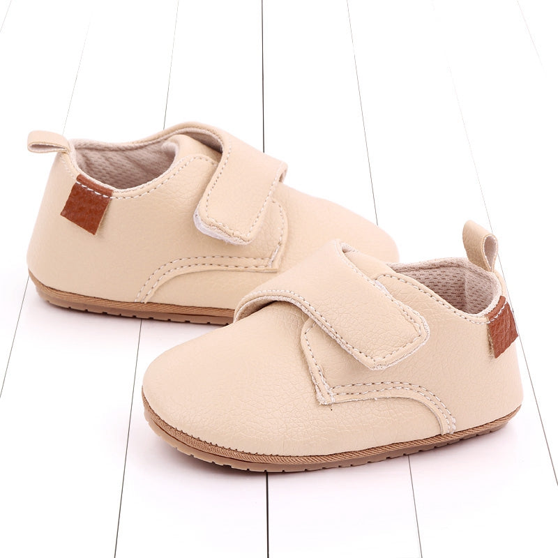 Toddler Baby Boys Girls Causal First Walker Shoes PU Leather Sneakers Soft Sole Cute Baby Flats Shoes
