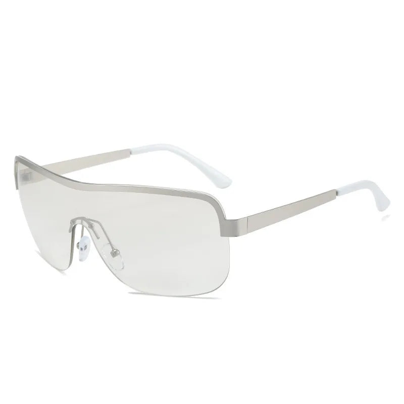 Half Frame Retro Sunglasses - Women's Windproof Street Style Eyewear