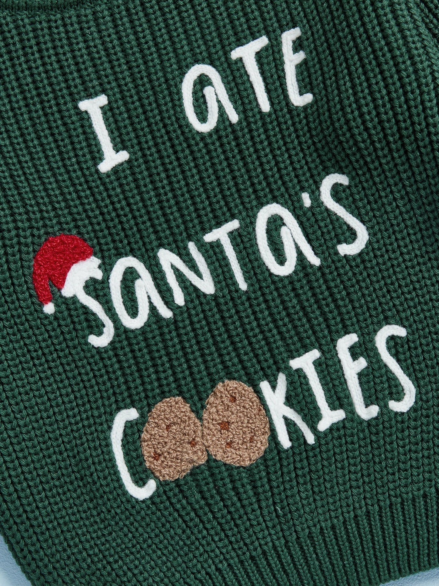 Baby Christmas Sweater - Letter Embroidery Round Neck Pullover Knitwear