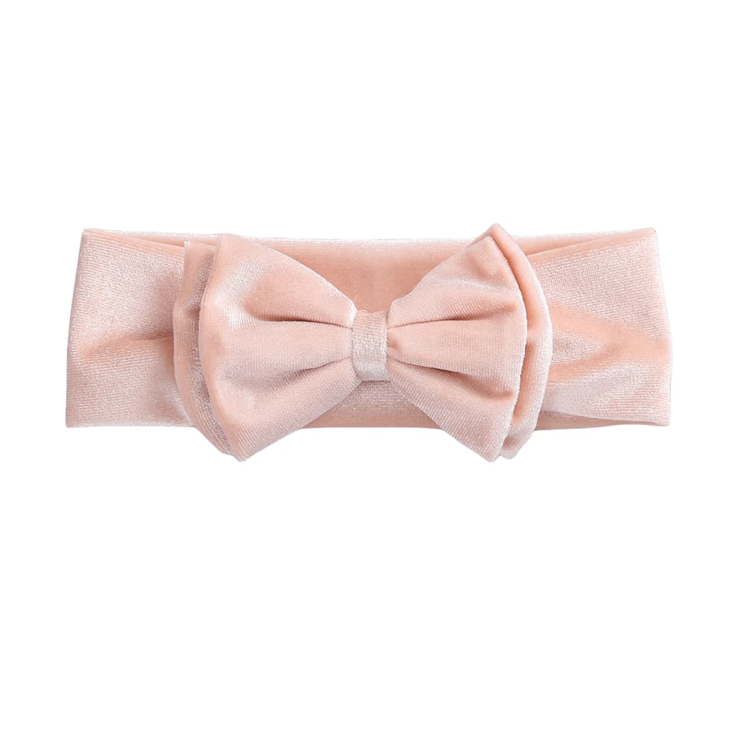Toddler Baby Girls Bow Headbands Soft Stretchy Velvet Hairbands Hair Accessories
