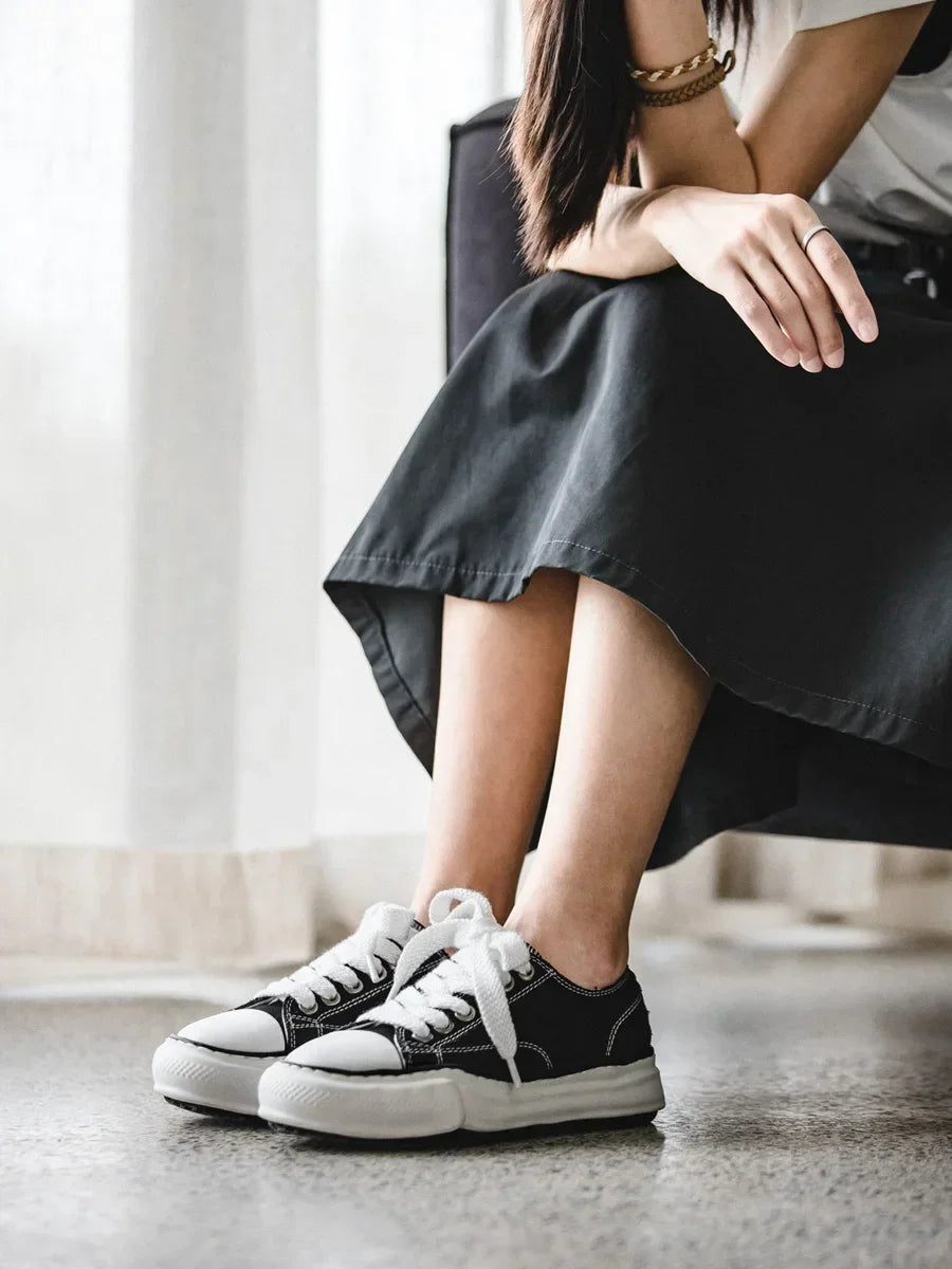 Women's Japanese Canvas Shoes - Versatile Summer Casual Sneakers Trend Board Shoes
