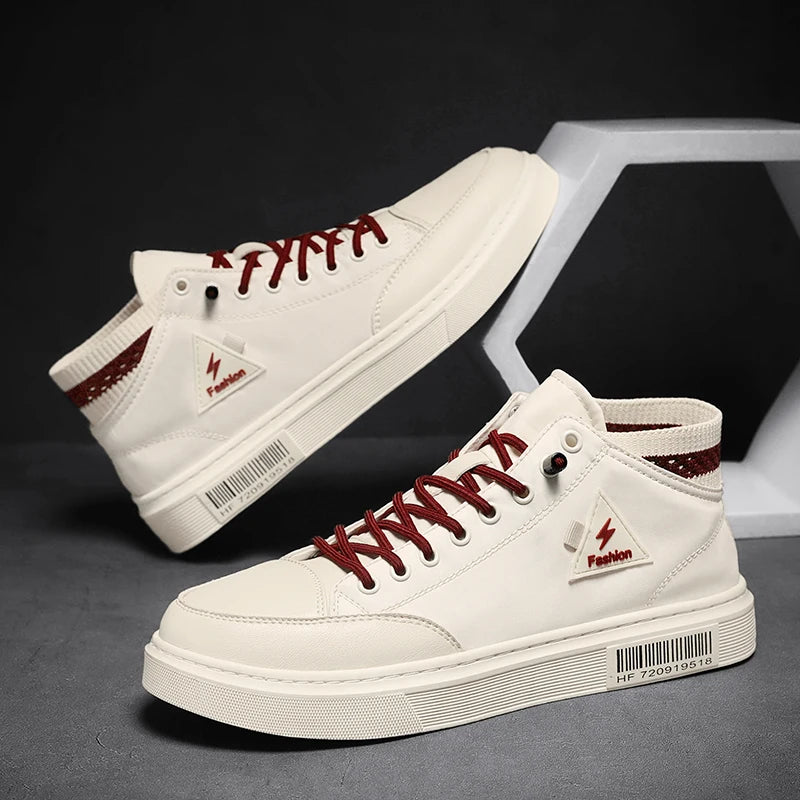 Simple Design Casual Sneakers - Men's Flat Skateboard & Running Trainers