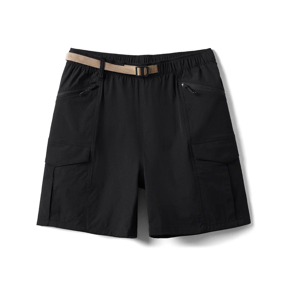 Men's Summer Oversize 145gsm Elastic Quick Dry Fabric Elastic Waist Cargo Shorts
