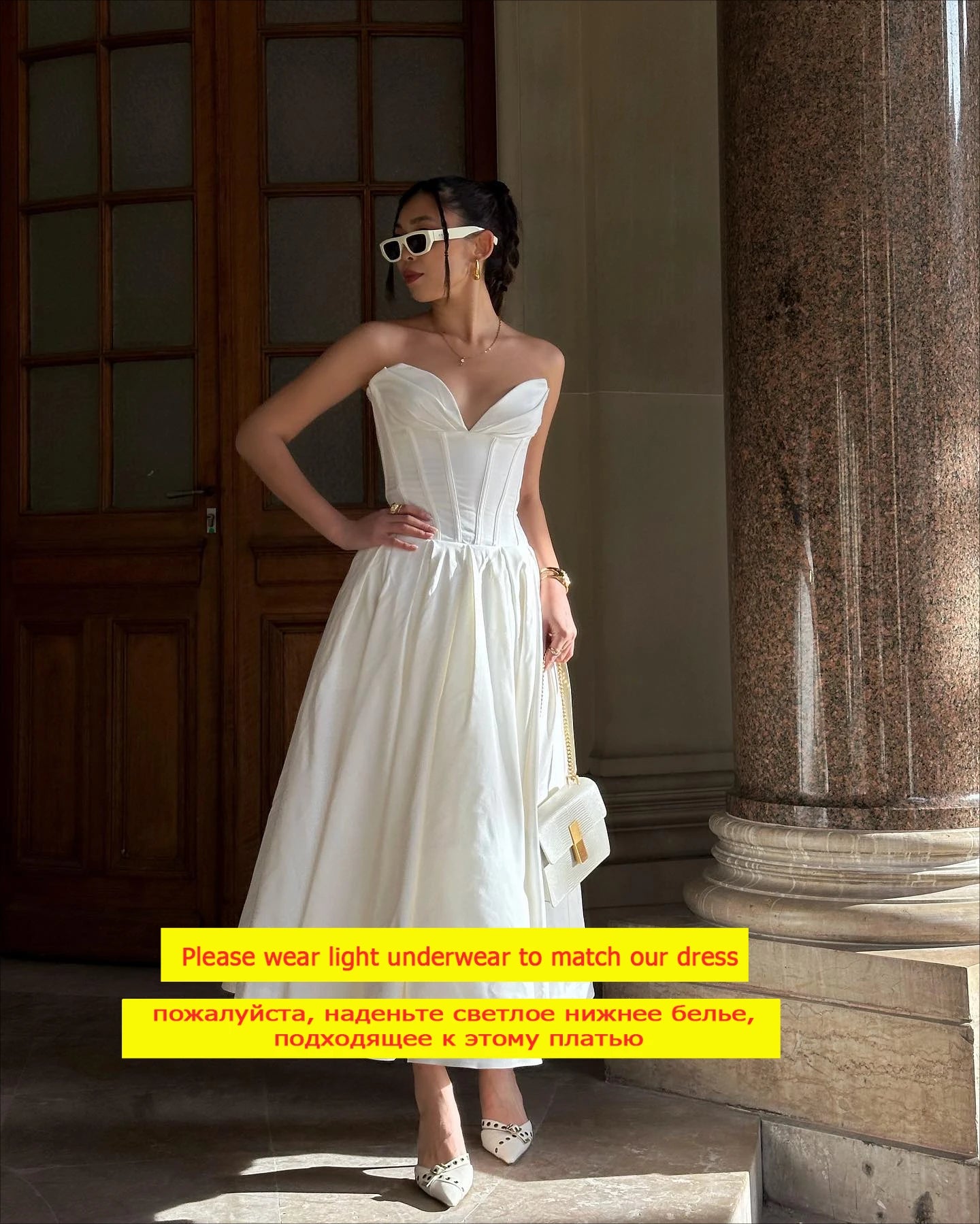 Women's Strapless Bodycon Elegant Formal Party Dress