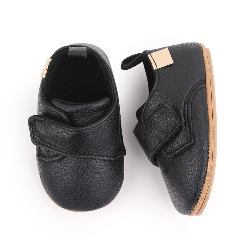 Toddler Baby Boys Girls Causal First Walker Shoes PU Leather Sneakers Soft Sole Cute Baby Flats Shoes
