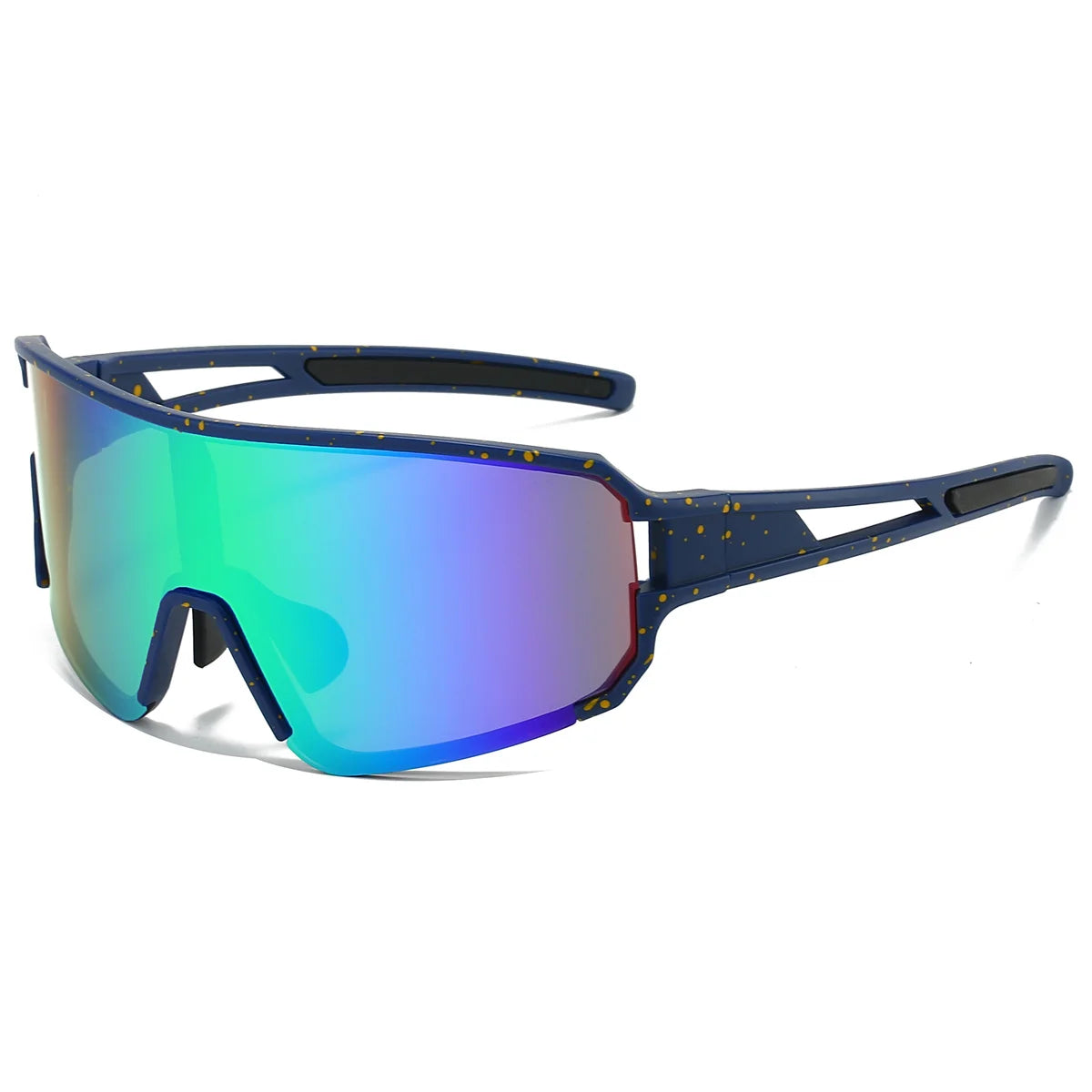 Men's Oversized Sports Goggle Punk Mirror Outdoor Fishing Sunglasses Trendy Windproof Anti-UV Cycling Shades